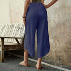 【Coton Et Lin】Pantalon Décontracté Confortable