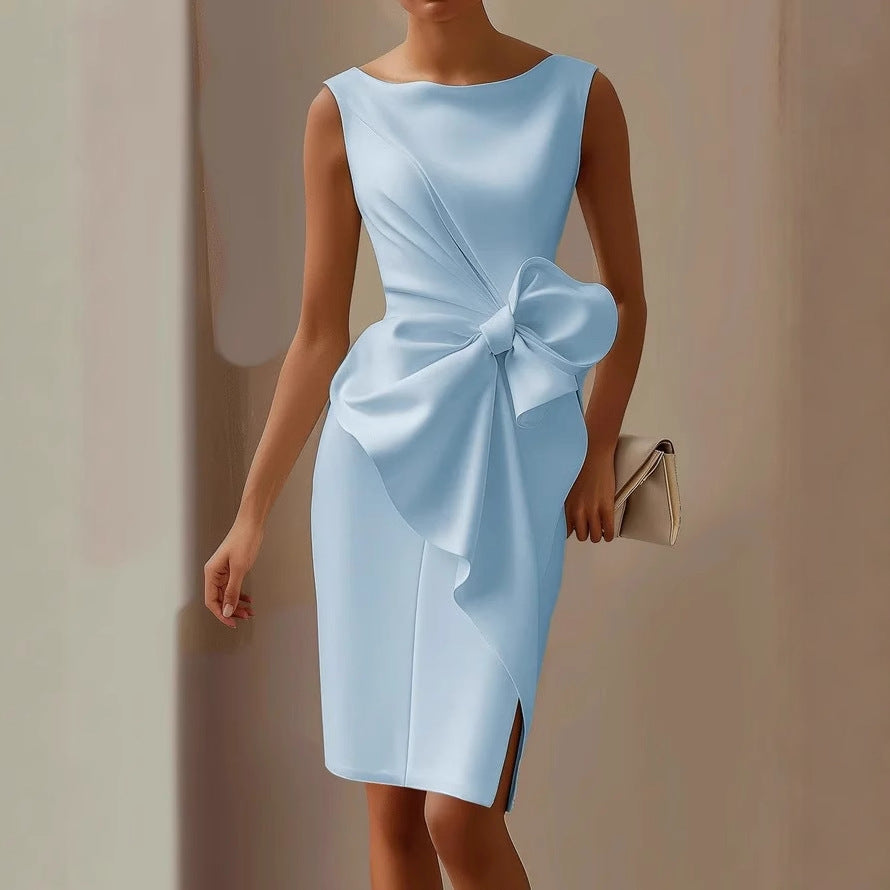 Coraline™ — Robe structurée élégante nœud couture