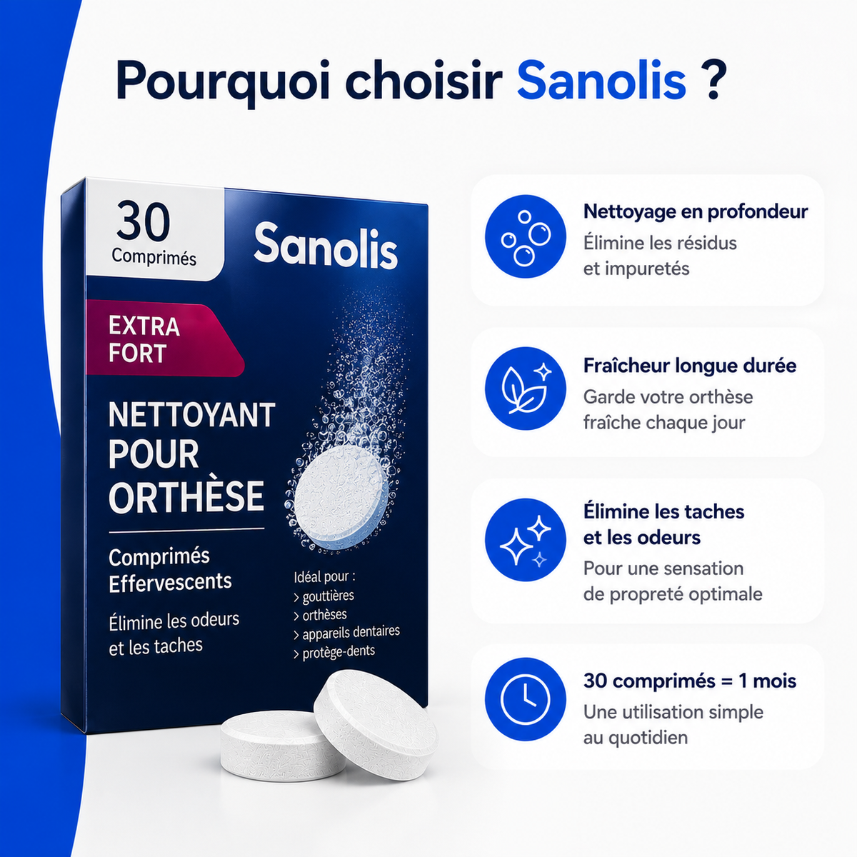 Sanolis — Nettoyant pour Orthèse